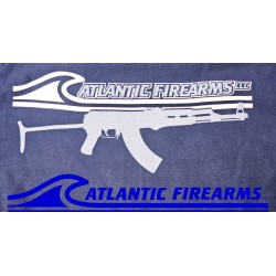 Atlantic Firearms Wave Logo Full-Zip Hooded Sweatshirt - True Navy