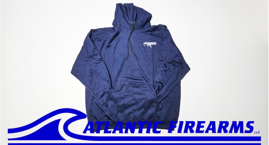 Atlantic Firearms Wave Logo Hooded Sweatshirt - True Navy