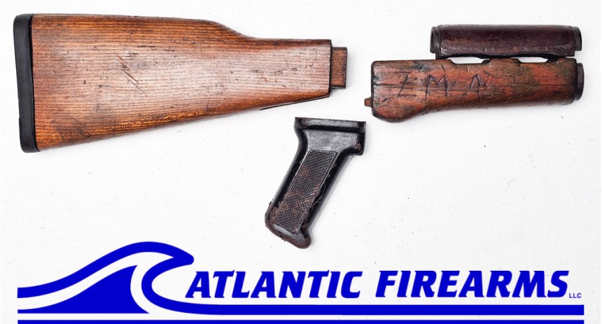 Bulgarian AK-47 Milled Trench Art Wood Stock Set 1 - Auction