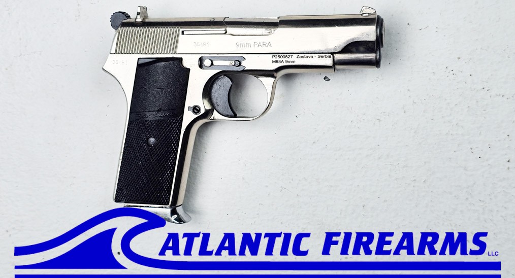 Zastava M88A Nickel Finish-Black Grip