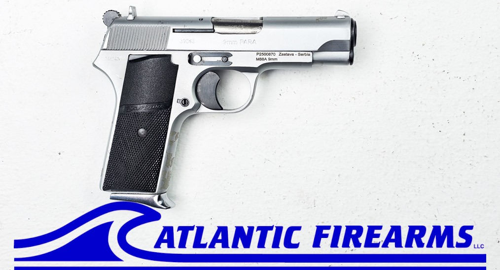 Zastava M88A Brushed Silver-W/Black Grip