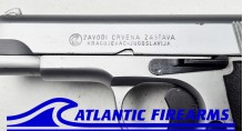 Zastava M88A Brushed Silver-W/Black Grip