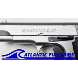 Zastava M88A Brushed Silver-W/Black Grip