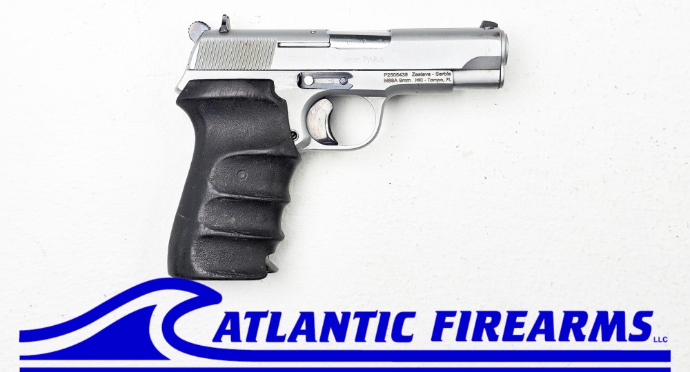 Zastava M88A-Satin Silver W/Rubber Grip - AtlanticFirearms.com