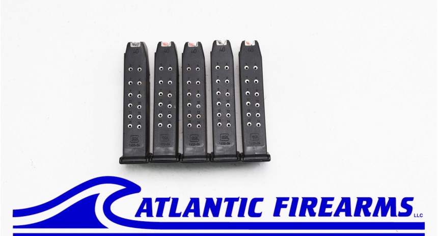 Gen 4 Glock 15RD .40 S&W Magazines - 5 pack- Auction