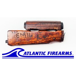 Bulgarian AK-47 Milled Trench Art Wood Stock Set - Auction