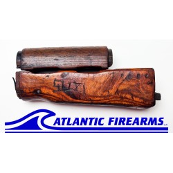 Bulgarian AK-47 Milled Trench Art Wood Stock Set - Auction
