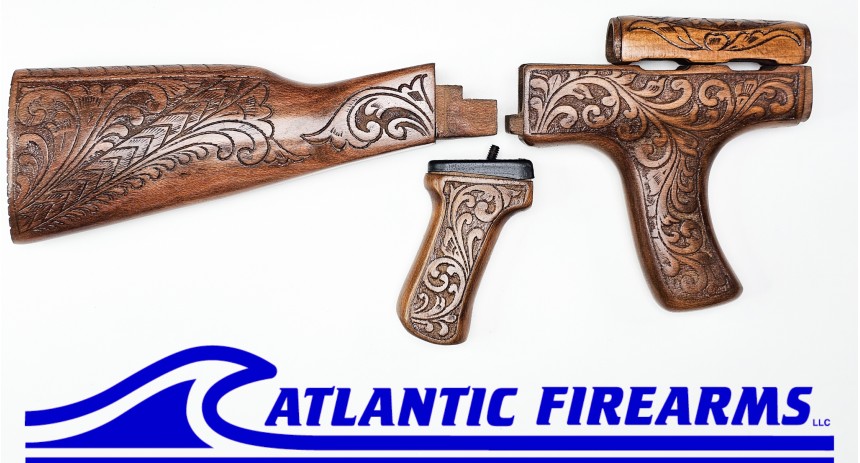 Khyber Pass Engraved AKM Dong Stock Set 4