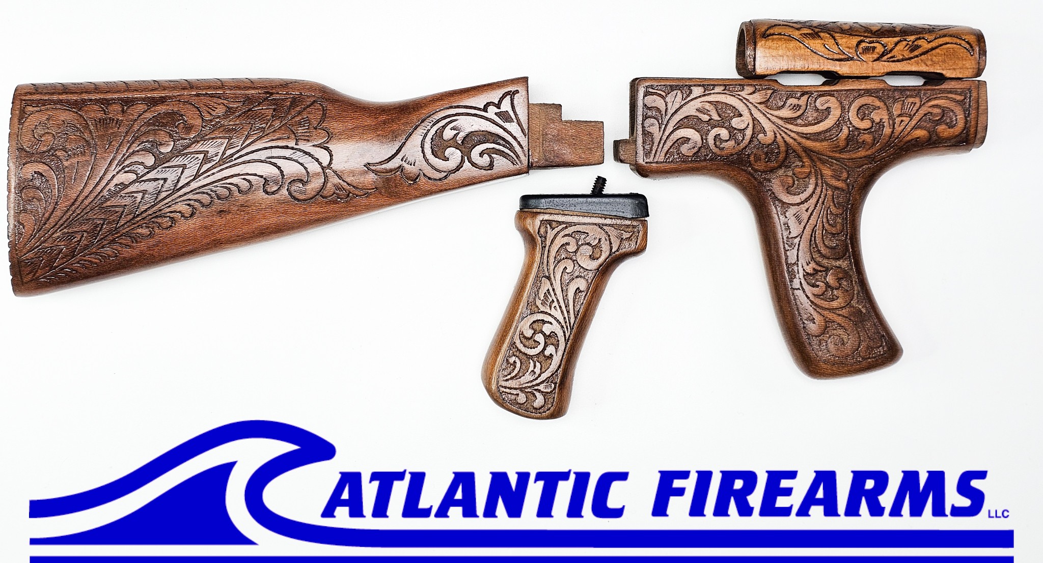 Khyber Pass Engraved AKM Dong Stock Set 4