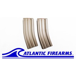 AR15 Magazine 30Rd Steel 5.56/.223 FDE 2-Pack