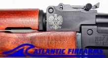 Milled AK47 Rifle 7.62x39 - Amber Wood w/Rail - WBP USA