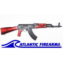 Milled AK47 Rifle 7.62x39 - Red Wood w/Rail - WBP USA