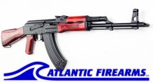 Milled AK47 Rifle 7.62x39 - Red Wood w/Rail - WBP USA
