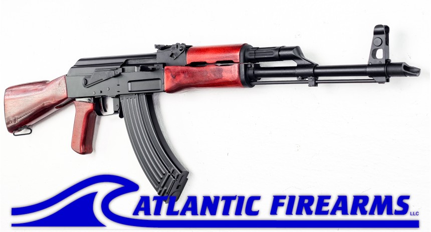 Milled AK47 Rifle 7.62x39 - Red Wood w/Rail - WBP USA