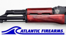 Milled AK47 Rifle 7.62x39 - Red Wood w/Rail - WBP USA
