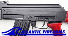 Milled AK47 Rifle 7.62x39 - Red Wood w/Rail - WBP USA