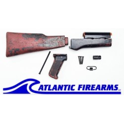 Bulgarian AK-47 Milled Trench Art Stock Set Painted - Auction