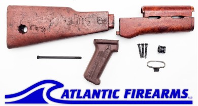 Bulgarian AK-47 Milled Trench Art Stock Set Peace Sign - Auction