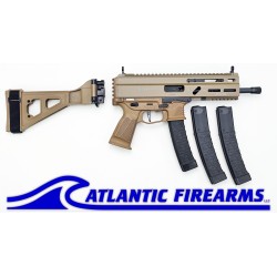 Grand Power Stribog SP9A3 9MM Pistol W/ Brace- FDE