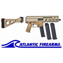 Grand Power Stribog SP10A3 10MM Pistol W/ Brace- FDE