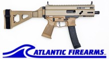 Grand Power Stribog SP9A3S Pistol W/ Brace- FDE