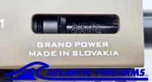 Grand Power Stribog SP9A3S Pistol W/ Brace- FDE
