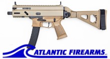 Grand Power Stribog SP9A3S Pistol W/ Brace- FDE