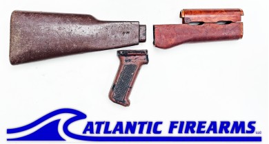 Bulgarian AK-47 Milled Trench Art Stock Set Swastikas - Auction