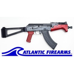 Micro Hellpup Polish Red AK47 Pistol W/ Brace