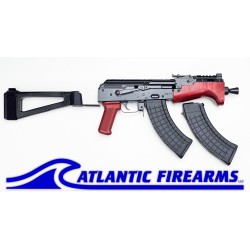 Micro Hellpup Polish Red AK47 Pistol W/ Brace
