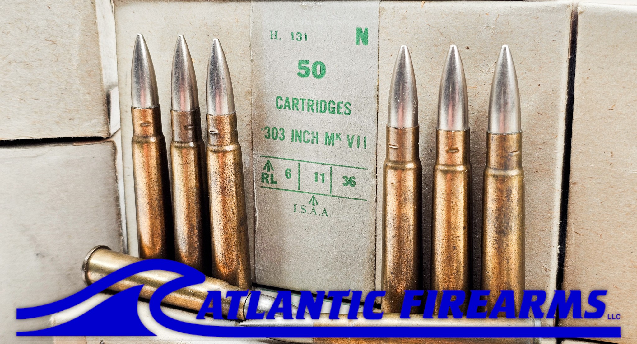 UK WWII .303 British Ammo FMJ Brass - 350 Rounds