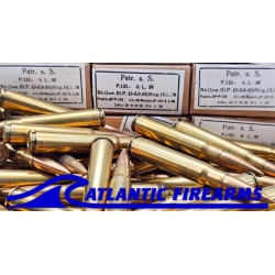 German WWII 8mm Mauser Ammo FMJ Brass - 300 Rounds