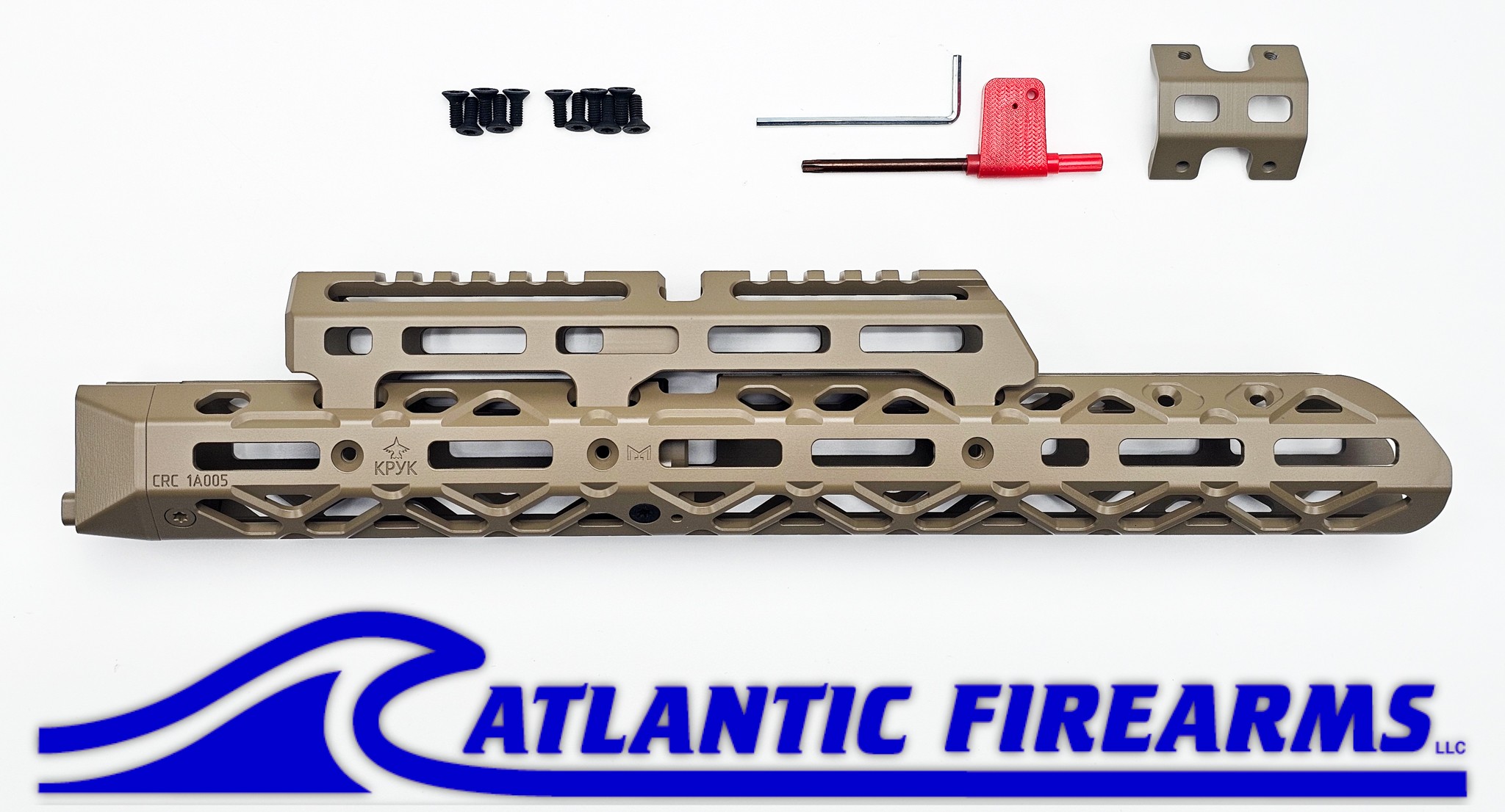 Arsenal Long Handguard W/ Long Gas Tube Cover- Coyote-  CRC 1A005B