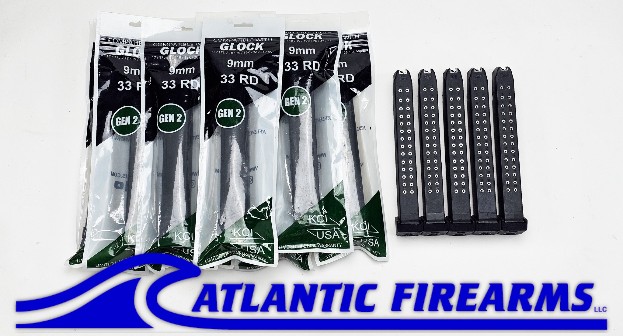 KCI USA Glock 9mm 33-Round Magazines 14-Pack - Auction