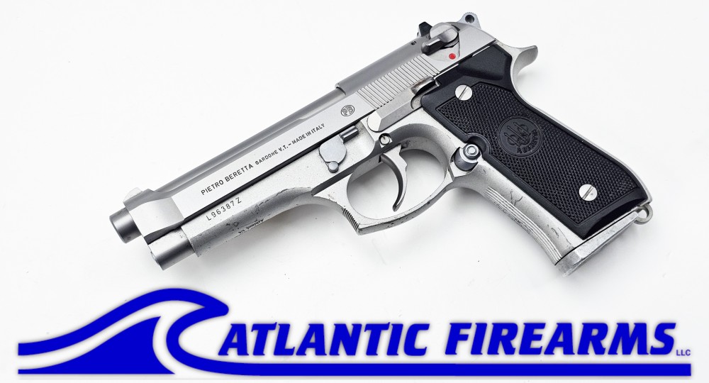 Beretta 92FS 9MM Silver-Surplus - AtlanticFirearms.com