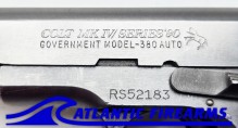 Colt MK IV Series 80 .380 Government-Stainless