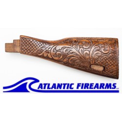 Pakistani Khyber Pass Engraved Walnut AK Dong Stock Set