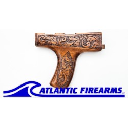 Pakistani Khyber Pass Engraved Walnut AK Dong Stock Set