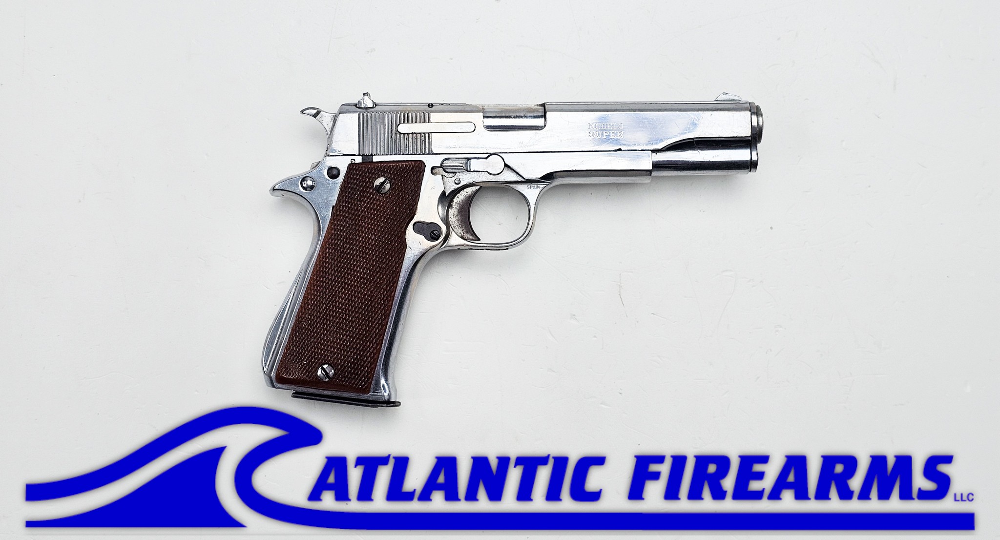 Star B Super 9mm Pistol-Chrome