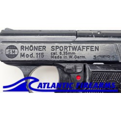 Rhoner 115 .25 ACP C&R Eligible