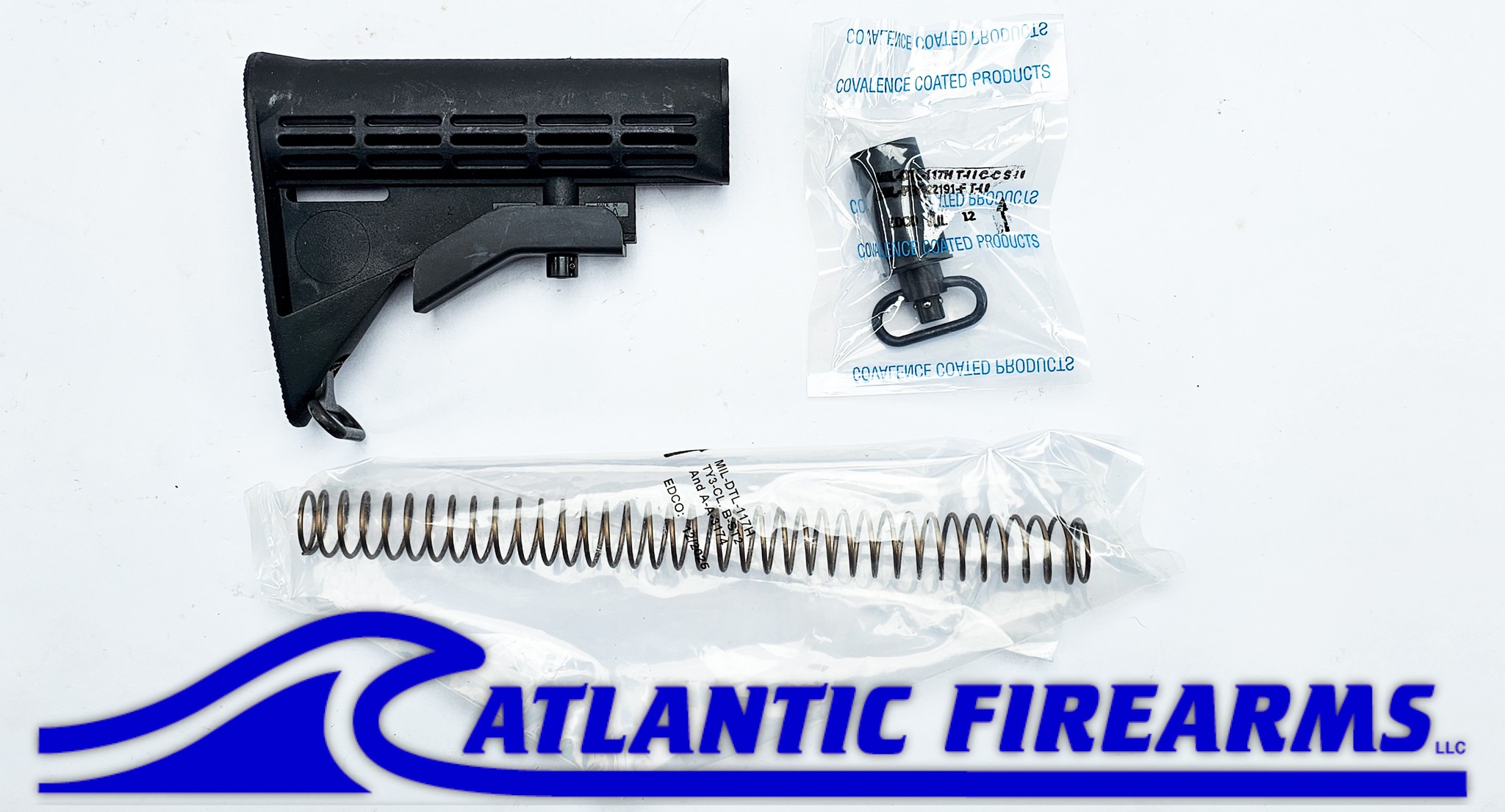 Colt M4 Waffle Stock, Buffer Spring, & QD Swivel Combo Pack