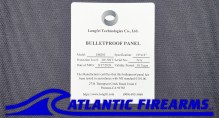 Body Armor Ceramic Plate III+/SRT - PE 10"x12"