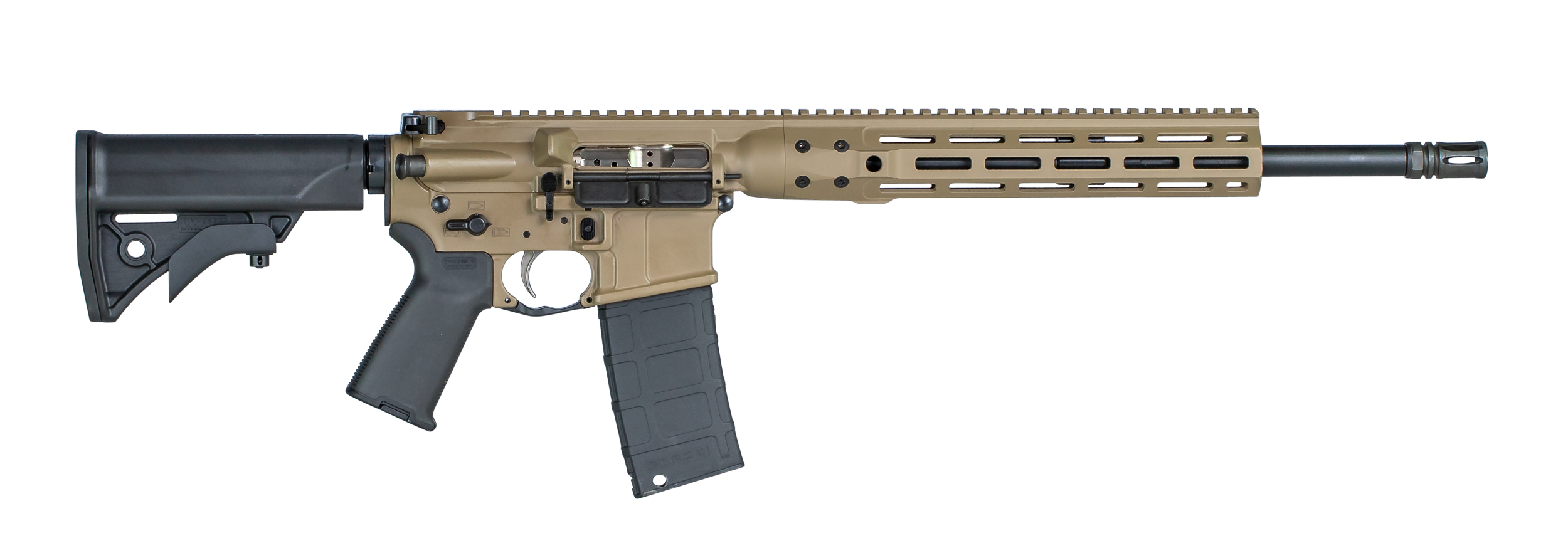LWRC Individual Carbine Direct Impingement FDE 300 Blackout Rifle - ICDIR3CK16ML