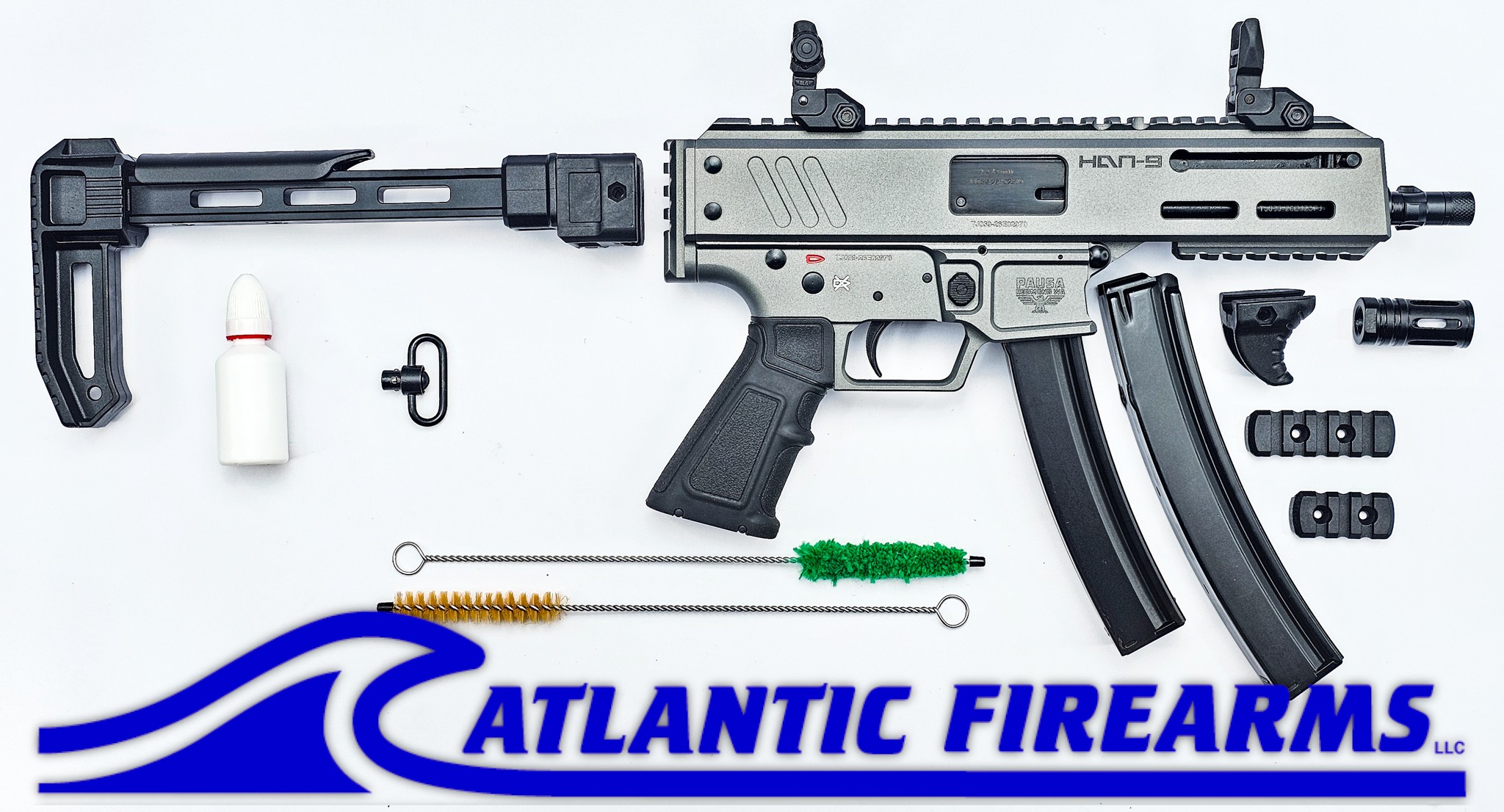 Panzer Arms HAN9 Pistol w/ Brace- Grey