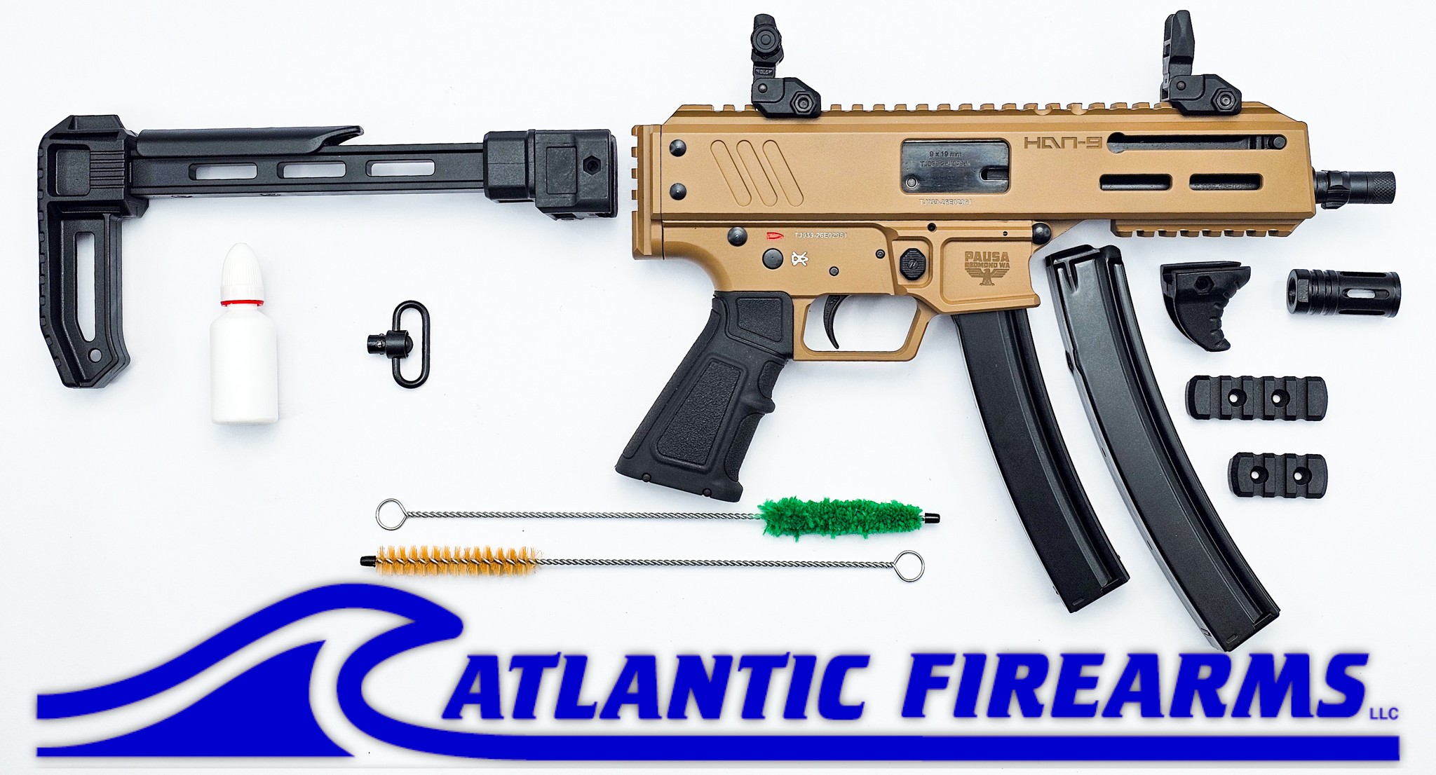 Panzer HAN9 9mm Pistol w/ Brace Tan