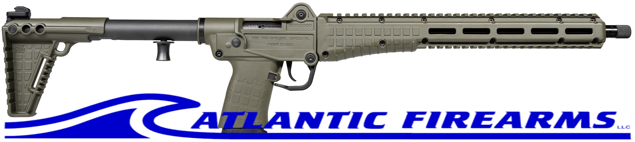 Kel-Tec SUB2000 Gen 3 5.7x28mm Green Rifle - SUB2K57GRN