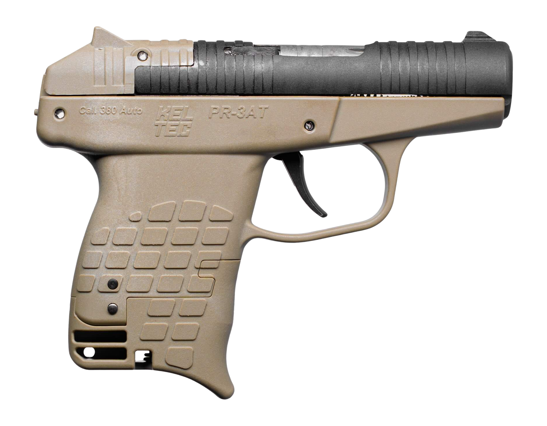 Kel-Tec PR-3AT Compact .380 ACP Pistol - Tan - PR3ATTAN