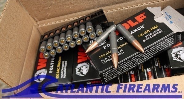 IN STOCK: Wolf Polyformance .300 Blackout Ammunition- 500 Round Case