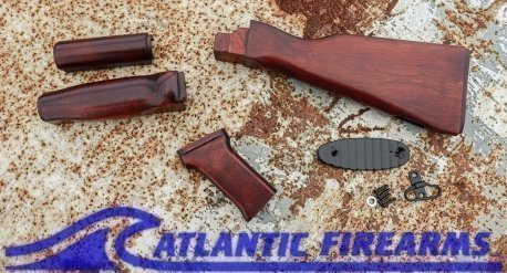AK 47 Wood Furniture Set -Cold War Red