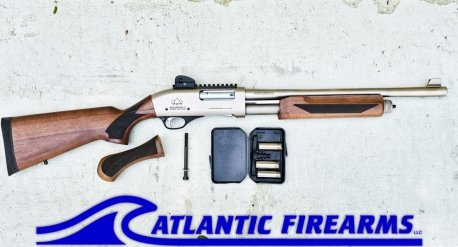 Black Aces Pro X Tactical Pump Shotgun Silver Walnut- GunSmith Special